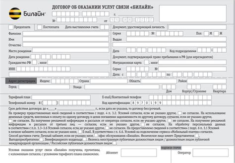 Что такое договор с Билайн