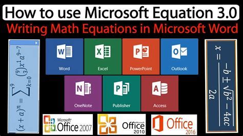 Шаг 3: Активация Microsoft Equation 3.0 в Word